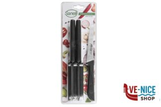 altri coltelli JOLLY-COLTELLO TAVOLA PUNTA ARROTONDATA LAMA MICROSEGHETTATA CM.11 6PZ 667206 SANELLI