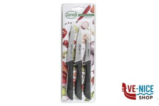 altri coltelli JOLLY-SET COLTELLI MIX 3PZ SPELUCCHINO-POMODORO-VERDURA  662203 SANELLI
