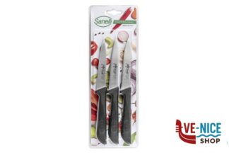 altri coltelli JOLLY-SPELUCCHINO MICROSEGHETTATO CM. 10 3 PEZZI 665203 SANELLI