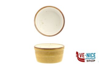 porcellana JUST-RAMEQUIN CM.9,5 GIALLO 6681H-3.75-C399 IMPORT TAVOLA PROFESSIONAL