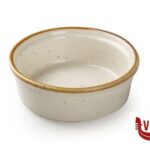 porcellana JUSTCOLOR SESAME CREMA-COPPETTA CREME BRULEE CM 11,5 IMPORT TAVOLA PROFESSIONAL