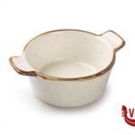 porcellana JUSTCOLOR SESAME CREMA-MINI CASS.TONDA ALTA CM.13 H.5,1  6679M-C356-5.25 IMPORT TAVOLA PROFESSIONAL