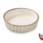 porcellana JUSTCOLOR SESAME CREMA-MINI TORTIERA CM.11,5 H.2,8   1795M-C356-4.5 IMPORT TAVOLA PROFESSIONAL