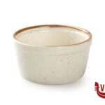 porcellana JUSTCOLOR SESAME CREMA-RAMEQUIN CM.9,5   6681M-C356-3.75 IMPORT TAVOLA PROFESSIONAL