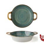 porcellana JUST-TEGAMINO 2 MANICI CM.15 OTTANIO IN PORCELLANA 6931D-C398-8 IMPORT TAVOLA PROFESSIONAL