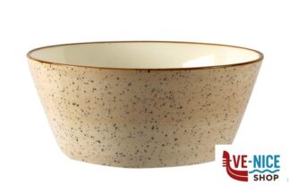 porcellana JUSTCOLOR CREAM-CIOTOLA TONDA CM.14XH.6,5 CHB2180-1096K1 IMPORT TAVOLA PROFESSIONAL