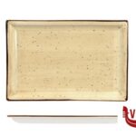 porcellana JUSTCOLOR CREAM-PIATTO RETTANGOLARE CM.27,2X18,2 HP7501-1096K1 IMPORT TAVOLA PROFESSIONAL