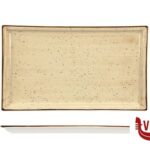 porcellana JUSTCOLOR CREAM-PIATTO RETTANGOLARE CM.31X18 CHP11757-1096K1 IMPORT TAVOLA PROFESSIONAL
