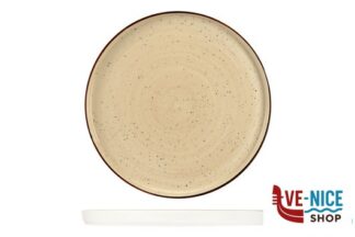 porcellana JUSTCOLOR CREAM-PIATTO TONDO CON BORDO CM.28,5 HP11199-1096K1 IMPORT TAVOLA PROFESSIONAL