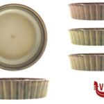 porcellana JUSTCOLOR REACTIVE-CONFEIZONE 3 MINI TORTIERE IN PORCELLANA CM.11,5 H.3 IMPORT TAVOLA PROFESSIONAL