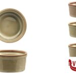 porcellana JUSTCOLOR REACTIVE-CONFEZIONE 3 RAMEQUIN IN PORCELLANA CM.7 H.3,5 IMPORT TAVOLA PROFESSIONAL