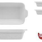 porcellana JUSTWHITE-CONFEZIONE 2 PIROFILE RETTANGOLARI IN PORCELLANA BIANCA CM.17,8X11X5 IMPORT TAVOLA PROFESSIONAL