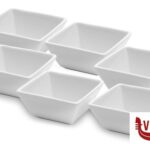 porcellana JUSTWHITE-CONFEZIONE 6 COPPETTE QUADRE CM.6,5X6,5XH.3 HE3343 IMPORT TAVOLA PROFESSIONAL