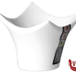 JUSTWHITE-CIOTOLA QUADRA 7,3X7,3X6,2 HB1501-1 IMPORT TAVOLA PROFESSIONAL porcellana 6 pezzi