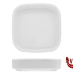 porcellana JUSTWHITE-PIATTINO QUADRO BORDO ALTO CM.9,2X9,2  HHP0782-2 IMPORT TAVOLA PROFESSIONAL