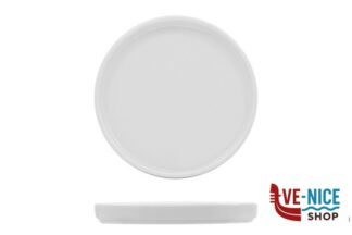 porcellana JUSTWHITE-PIATTINO TONDO BORDO ALTO CM.13 HHP8494 IMPORT TAVOLA PROFESSIONAL