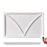 porcellana JUSTWHITE-PIATTO 3 SCOMPARTI RETTANGOLARE CM.36X22  HHP12012 IMPORT TAVOLA PROFESSIONAL
