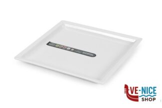 porcellana JUSTWHITE-PIATTO QUADRO CM.22 HP8164 IMPORT TAVOLA PROFESSIONAL