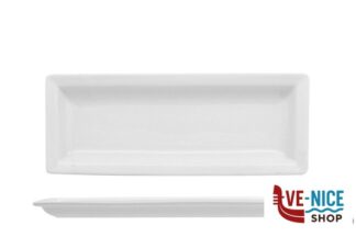 porcellana JUSTWHITE-PIATTO RETTANGOLARE CM.22,5X8,7X1,8  HP7505 IMPORT TAVOLA PROFESSIONAL