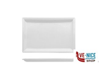 porcellana JUSTWHITE-PIATTO RETTANGOLARE CM.27X18 IMPORT TAVOLA PROFESSIONAL