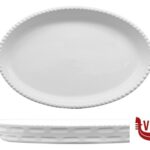 porcellana JUSTWHITE-PIROFILA CORDONATA OVALE CM.28,5X17X4,5 HHM1017 IMPORT TAVOLA PROFESSIONAL
