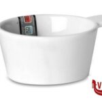 JUSTWHITE-TAZZINA CM.11,2X8,5X4,1 HE4380 IMPORT TAVOLA PROFESSIONAL porcellana 6 pezzi