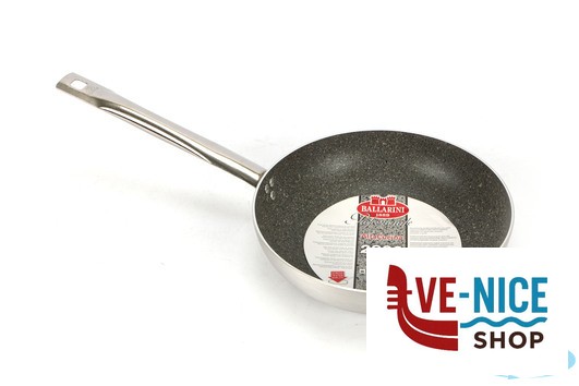 antiederente KERASTONE GRANITE-PADELLA SVASATA ALTA 1 MANICO CM.32 BALLARINI PROFESSIONALE - immagine 2