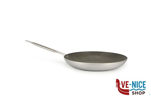 antiederente KERASTONE GRANITE-PADELLA SVASATA BASSA 1 MANICO CM.28 BALLARINI PROFESSIONALE