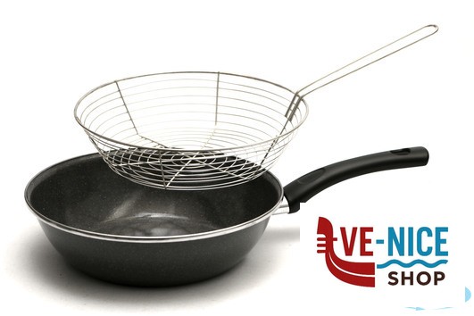 antiederente K2 -PADELLA FRIGGERE CM.26 CON CESTELLO 01101878 VITRINOR - immagine 2