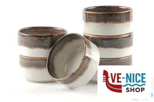 porcellana KADEN RADIANCE BROWN-COPPETTA CM.8,1 12420BR PT SANGO CERAMICS - immagine 3