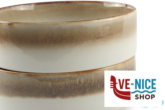 porcellana KADEN RADIANCE BROWN-INSALATIERA CM.20 50840N5BR PT SANGO CERAMICS - immagine 2