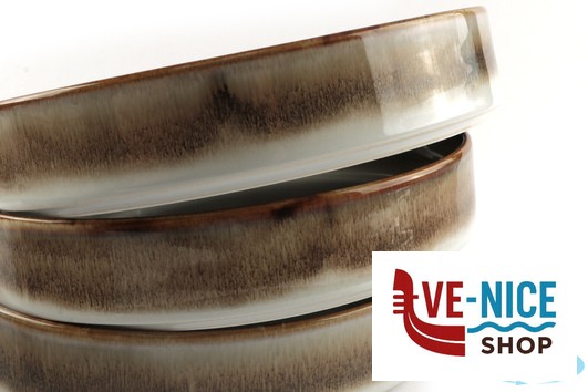 porcellana KADEN RADIANCE BROWN-PIATTO FONDO CM 20 50840N3BR PT SANGO CERAMICS - immagine 3