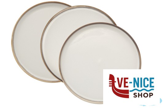 porcellana KADEN RADIANCE BROWN-PIATTO PIANO IMPILABILE CM26 22110N1BR PT SANGO CERAMICS - immagine 2