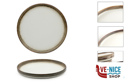 porcellana KADEN RADIANCE BROWN-PIATTO PIANO IMPILABILE CM26 22110N1BR PT SANGO CERAMICS