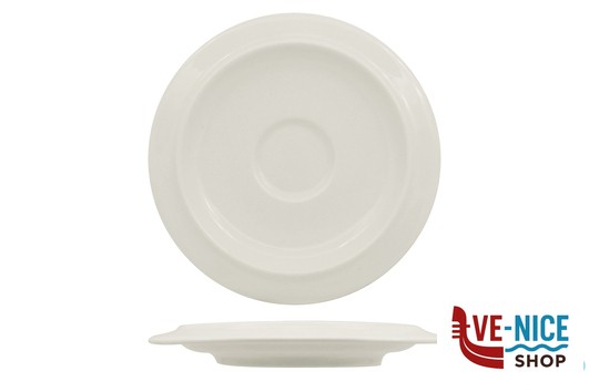 tazze da caffe' KAMA AVORIO - PIATTO PER TAZZA CAFFE CM 12- ALLUMINA ARIANE FINE PORCELAIN