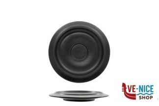 tazze da caffe' KAMA NERO MATT- PIATTO PER TAZZA CAFFE CM 12- ALLUMINA ARIANE FINE PORCELAIN