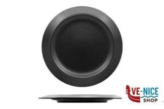piano KAMA NERO MATT - PIATTO PIANO CM 21- ALLUMINA ARIANE FINE PORCELAIN