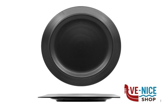 piano KAMA NERO MATT - PIATTO PIANO CM 21- ALLUMINA ARIANE FINE PORCELAIN