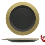 piano KAMA ORO - PIATTO PIANO CM 21- ALLUMINA. NON LAVABILE IN LAVASTOVIGLIE ARIANE FINE PORCELAIN