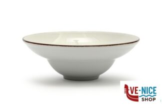 porcellana KASZUB PIATTO PASTA BOWL FILO MARRONE CM 26 - INTERNO CM 15,5 235 BACKSTAMP LIONESS A STAMPO ZAKLADY PORCELANY STOLOWEJ LUBIANA