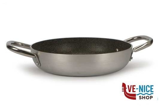 antiederente KERASTONE GRANITE-TEGAME 2 MANIGLIE CM 40 2808.40 BALLARINI PROFESSIONALE