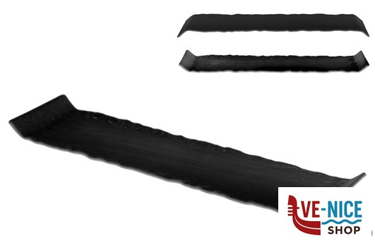 servizi KORA - PIATTO RETT.NERO SEMIOPACO CM 30X8 IMPORT TAVOLA PROFESSIONAL