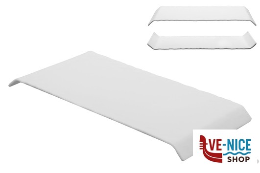 ceramica KORA -PIATTO RETT.DOUBLE-FACE BIANCO MATT CM 30X14 IMPORT TAVOLA PROFESSIONAL