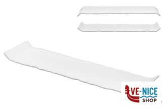 servizi KORA - PIATTO RETT.DOUBLE-FACE BIANCO MATT CM 30X8 IMPORT TAVOLA PROFESSIONAL