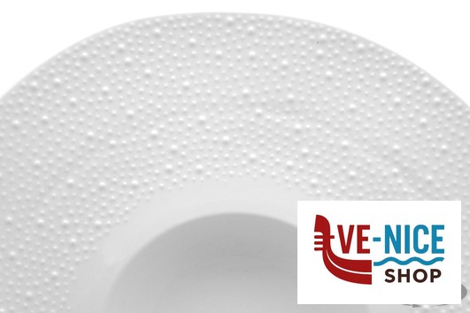 ceramica KORALIA-PIATTO FONDO GOURMET CM 32 BIANCO IN PORCELLANA IMPORT TAVOLA PROFESSIONAL - immagine 2