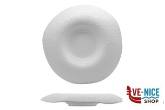 ceramica KORALIA-PIATTO PASTA GOURMET CM 31 BIANCO IN PORCELLANA IMPORT TAVOLA PROFESSIONAL