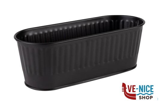 inox KORB- CESTINO MULTIUSO IN ACCIAIO CM 29,5X12 H 10 LT 2 - DIMENSION BASE 29,5 X 8,5 APS ASSHEUER POTT GMBH E CO KG