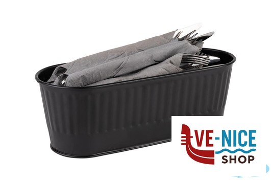 inox KORB- CESTINO MULTIUSO IN ACCIAIO CM 29,5X12 H 10 LT 2 - DIMENSION BASE 29,5 X 8,5 APS ASSHEUER POTT GMBH E CO KG - immagine 2