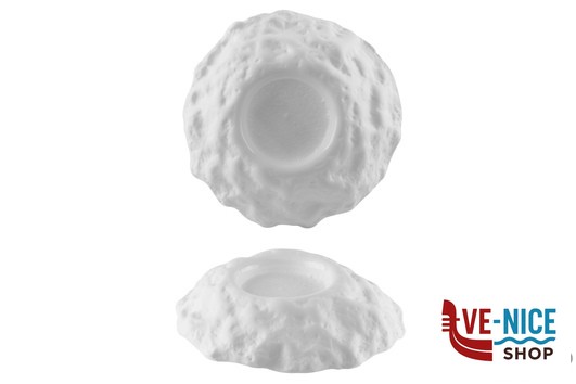 ceramica KRATERE- PIATTO CM 22 H 5,5 BIANCO MATT INT.LUCIDO IMPORT TAVOLA PROFESSIONAL