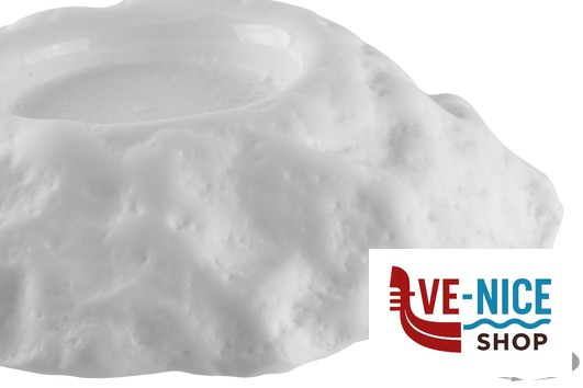 ceramica KRATERE- PIATTO CM 22 H 5,5 BIANCO MATT INT.LUCIDO IMPORT TAVOLA PROFESSIONAL - immagine 3